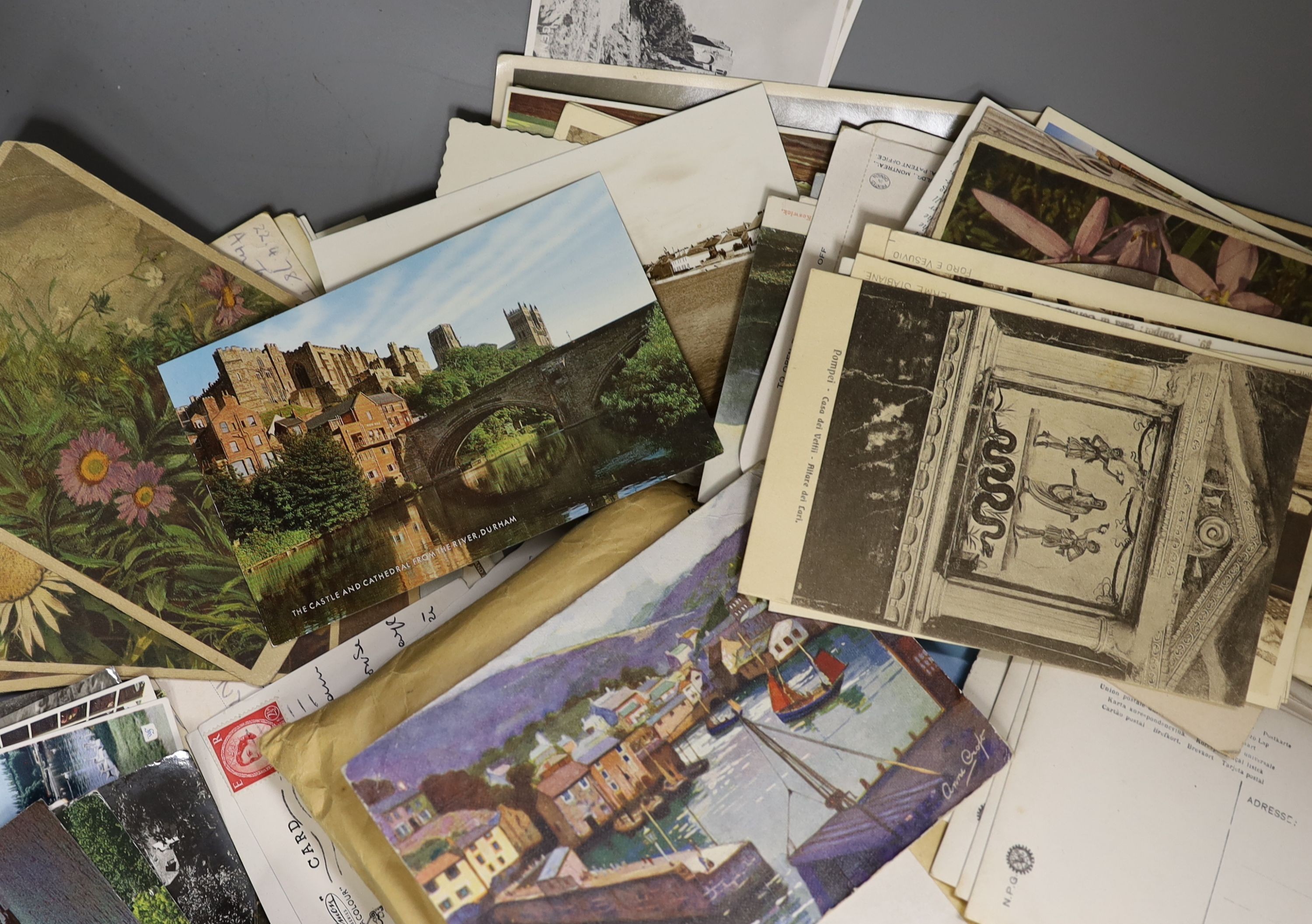 Assorted postcards